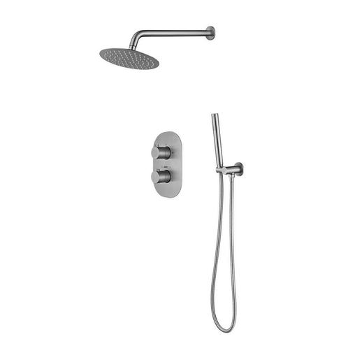 Wandregendouche Sanilux Diaz Inbouw 25 cm Met Staafdouchekop, Doe-het-zelf en Verbouw, Sanitair, Ophalen of Verzenden