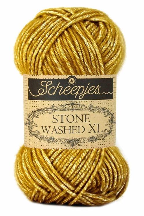 Scheepjes Stone Washed XL - 849 yellow jasper - Katoen Gar, Hobby en Vrije tijd, Breien en Haken, Ophalen of Verzenden