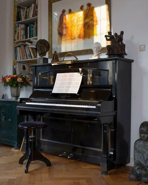 Piano, veilig kopen, 12 jaar garantie en gratis thuisbezorgd, Muziek en Instrumenten, Piano's, Piano, Overige kleuren, Gebruikt