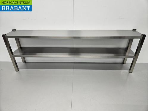 RVS HCB Dubbele Etagère Brug Premium-line 200 cm Horeca, Zakelijke goederen, Horeca | Keukenapparatuur, Nieuw in verpakking, Ophalen of Verzenden