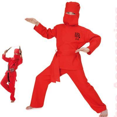 Rood Ninja kinder kostuum - Ninja kleding, Kinderen en Baby's, Carnavalskleding en Verkleedspullen, Ophalen of Verzenden