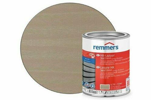 Remmers HK-lazuur Plus | Grey Protect Leemgrijs, Doe-het-zelf en Verbouw, Verf, Beits en Lak, Verzenden