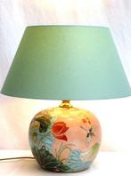 Lamp - Porselein, Messing, handbemalt - gemaakt in Duitsland