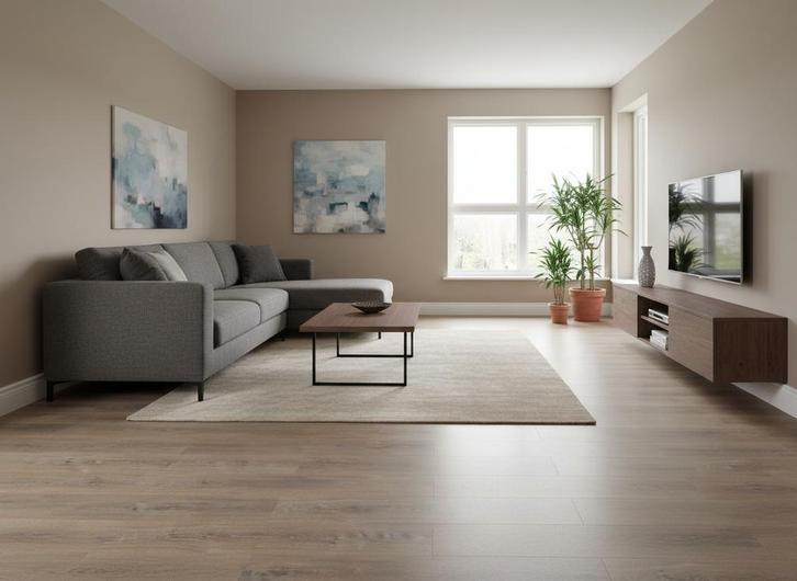 Plak PVC natuurlijk eiken 55,25 m², Doe-het-zelf en Verbouw, Vloerdelen en Plavuizen, 10 tot 30 cm, 50 tot 150 cm, 10 m² of meer