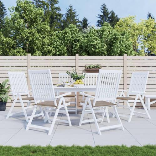 vidaXL Tuinstoelkussens 6 st 50x50x3 cm oxford stof taupe, Huis en Inrichting, Woonaccessoires | Kussens, Nieuw, Verzenden