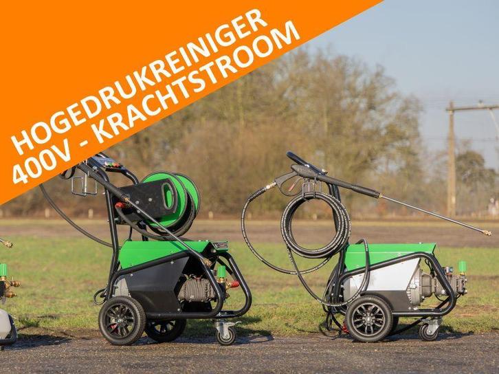 Professionele 400V krachtstroom HOGEDRUKREINIGER AANBIEDING, Tuin en Terras, Hogedrukreinigers, Met regelbare waterdruk, Met autostop en -start