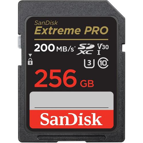 SanDisk Extreme Pro 256GB SDXC Memory Card 200MB, Audio, Tv en Foto, Fotografie | Geheugenkaarten, Overige typen, Nieuw, Ophalen of Verzenden