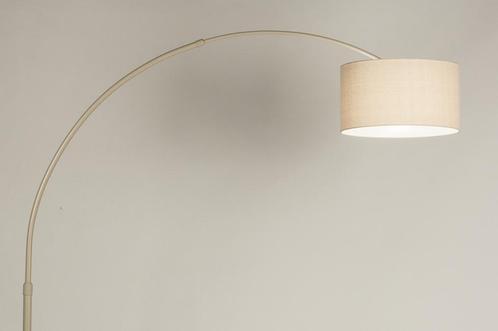 Rietveld Vloerlampen - Beige - Stof, Metaal, Marmer, Huis en Inrichting, Lampen | Vloerlampen, Verzenden