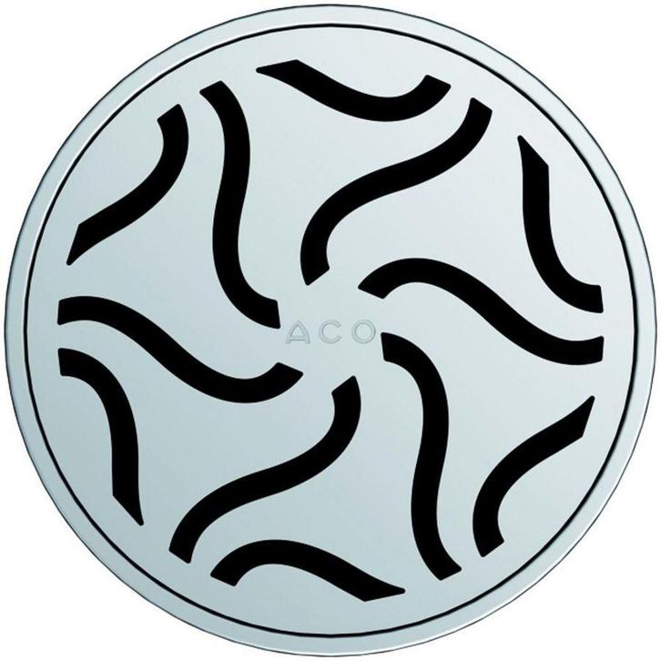 ACO Showerdrain Easyflow designrooster rond Hawaii Easyflow, Doe-het-zelf en Verbouw, Buizen en Afvoer, Ophalen of Verzenden