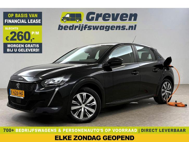 Peugeot 208 EV Active 50 kWh 136PK | Carplay |, Auto's, Bestelauto's, Te koop, Automaat, Financial lease, Elektrisch, Zwart, Peugeot