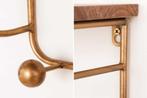 Decoratieve wandkapstok HERITAGE 80 cm naturel goud messing, Ophalen of Verzenden, Nieuw