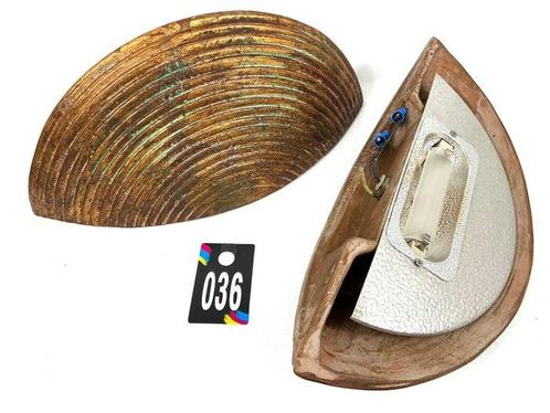 Marioni - Wandlamp (2) - Millerighe - Terracotta, Antiek en Kunst, Antiek | Lampen