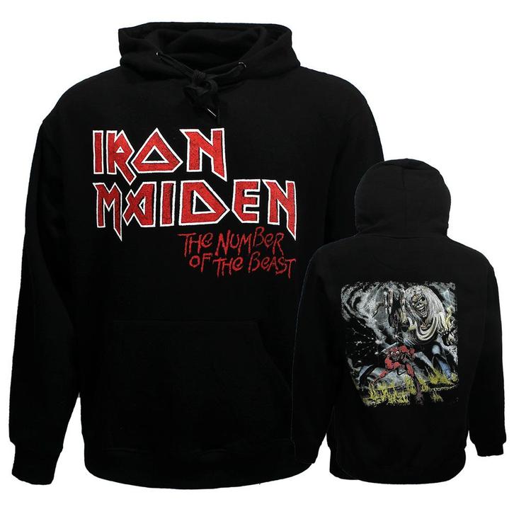Iron Maiden Hoodie Number Of The Beast Faded Edge Vintage, Kleding | Heren, Truien en Vesten, Verzenden
