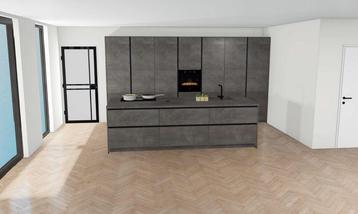 Keuken met kookeiland en BORA kookplaat beschikbaar voor biedingen