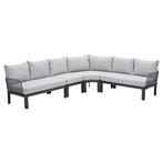 Garden Impressions Milan loungeset 4-delig - donker grijs, Verzenden, Nieuw