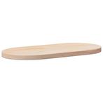 vidaXL Tafelblad 90x45x2,5 cm massief grenenhout ovaal, Huis en Inrichting, Tafels | Eettafels, Verzenden, Nieuw