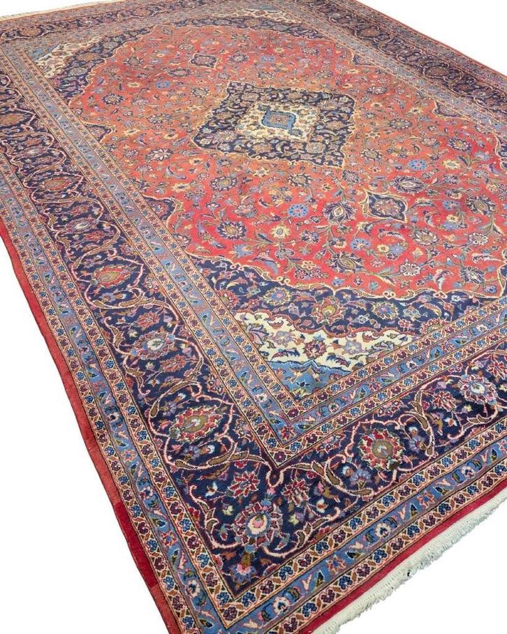 Groot Perzisch Tapijt  Kashan 360x250 wollen vloerkleed Iran, Huis en Inrichting, Stoffering | Tapijten en Kleden, 200 cm of meer