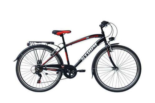 Wings Storm 26 Inch Jongensfiets 6 Versnellingen Zwart Rood, Fietsen en Brommers, Fietsen | Jongens, Nieuw, Ophalen of Verzenden