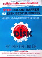 Herstel vakbondsrechten in turkije op poster (lijst optie), Verzamelen, Posters, Verzenden, Nieuw, Overige onderwerpen, Met lijst