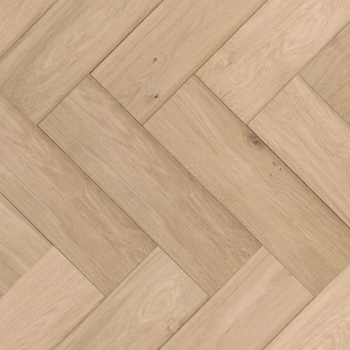 Floer Visgraat Parket Eiken 1-bis Onbehandeld Geolied 60x12, Huis en Inrichting, Stoffering | Vloerbedekking, Parket, Overige kleuren