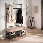 *WOONWINKEL* Garderobebank Met Brons Frame En Stof, Verzenden, Nieuw