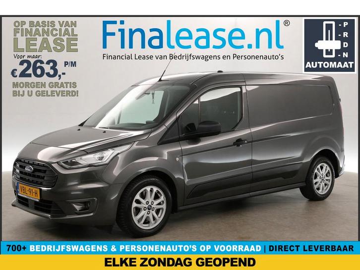 Ford Transit Connect 1.5 EcoBlue L2H1 120PK Automaat Airco, Auto's, Bestelauto's, Lease, Automaat, Diesel, Ford, Zilver of Grijs