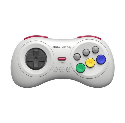 8BitDo M30 2.4G Wireless Pad-Wit (Sega Mega Drive) NIEUW, Spelcomputers en Games, Spelcomputers | Sega, Nieuw, Ophalen of Verzenden