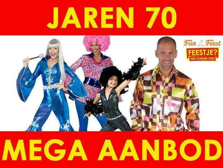 Seventies verkleed kleding -Jaren 70 disco kleding & jurkjes, Kleding | Dames, Carnavalskleding en Feestkleding, Kleding, Nieuw
