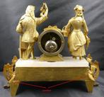 Klok - Albast, Messing, Zinklegering - 1850-1900