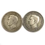 Koninkrijk Groot-Brittannië. Silver 2x 1 Shilling Coins