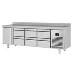 GGM Gastro | Koelwerkbank Premium PLUS - 2452x700mm - met 1, Witgoed en Apparatuur, Koelkasten en IJskasten, Verzenden, Nieuw