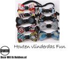 Houten vlinderdas Fun Skittles, Verzenden, Nieuw