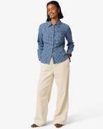 HEMA Damesbroek Lena corduroy gebroken wit, Kleding | Dames, Verzenden, Nieuw