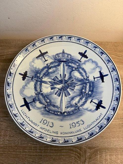 Delft, Plateelbakkerij - 1913 - 1953 Luchtvaart Afdeling, Antiek en Kunst, Antiek | Wandborden en Tegels