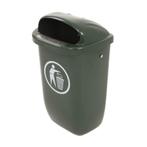 Kunststof buitenafvalbak DIN PK 50 liter groen, Huis en Inrichting, Woonaccessoires | Prullenbakken, Kunststof, 50 tot 75 cm, Nieuw