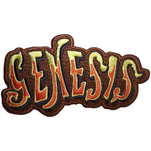 Genesis - Classic Logo Cut-Out Orange Patch off. merchandise, Verzamelen, Muziek, Artiesten en Beroemdheden, Kleding, Nieuw, Ophalen of Verzenden