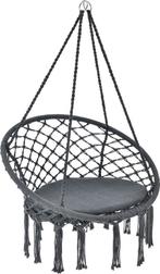 Eenpersoons Hangstoel Cadras - Antraciet - 105 x 60 cm - Inc, Verzenden, Nieuw