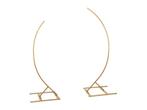 Stand with 2 Semi-Arch Bows, 200cm and 180cm - Set, Gold, Verzenden, Nieuw