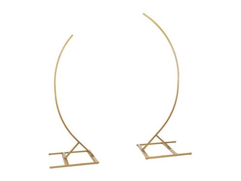 Stand with 2 Semi-Arch Bows, 200cm and 180cm - Set, Gold, Hobby en Vrije tijd, Feestartikelen, Nieuw, Verzenden