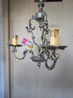 luster metaal & roze porseleinen rozen - Kroonluchter -