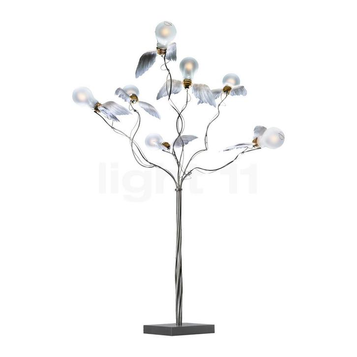 Ingo Maurer Birdies Busch LED, zilver (Staande lampen), Huis en Inrichting, Lampen | Vloerlampen, Nieuw, Verzenden