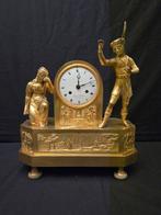 Figurale pendule -  Antiek - Verguld brons - 1830 - Sailors,, Antiek en Kunst, Antiek | Klokken