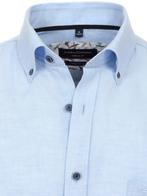 Casa Moda Blauw Overhemd Bio Katoen En Linnen 434021700-106, Kleding | Heren, Verzenden, Nieuw, Blauw