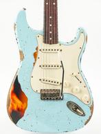 Del Tone 60s S Style Daphne Blue Over Sunburst Heavy Aged, Muziek en Instrumenten, Snaarinstrumenten | Gitaren | Elektrisch, Ophalen of Verzenden