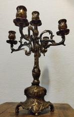 Kandelaar - Brons - kaarsendover, Antiek en Kunst