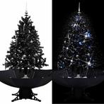 vidaXL Kerstboom sneeuwend met paraplubasis 140 cm PVC zwart, Diversen, Verzenden, Nieuw