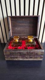 Drankservies voor 6 - Glas, Hout, Textiel