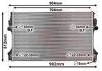 RADIATOR VOOR PORSCHE PANAMERA 970 2009-2016 97010613103, Ophalen of Verzenden, Nieuw