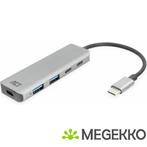 ACT USB-C hub 3.0. 2x USB-A. 2x USB-C, Computers en Software, USB Sticks, Verzenden, Nieuw, ACT