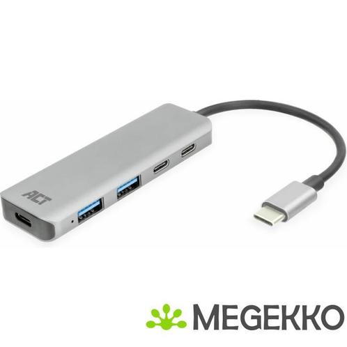 ACT USB-C hub 3.0. 2x USB-A. 2x USB-C, Computers en Software, USB Sticks, Nieuw, Verzenden